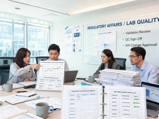 Diagnostics quality documentation review