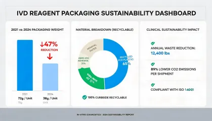 Reagent packaging chart